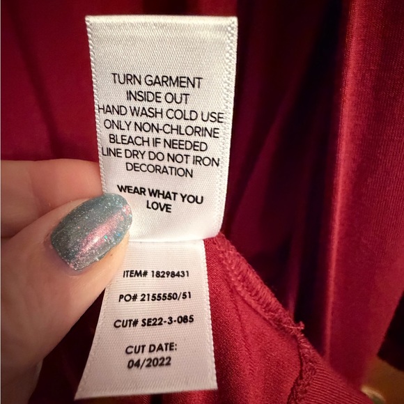 Torrid Super Soft Burgundy Lace Back Open Front Cardigan Size 3 (3X) - Picture 5 of 6